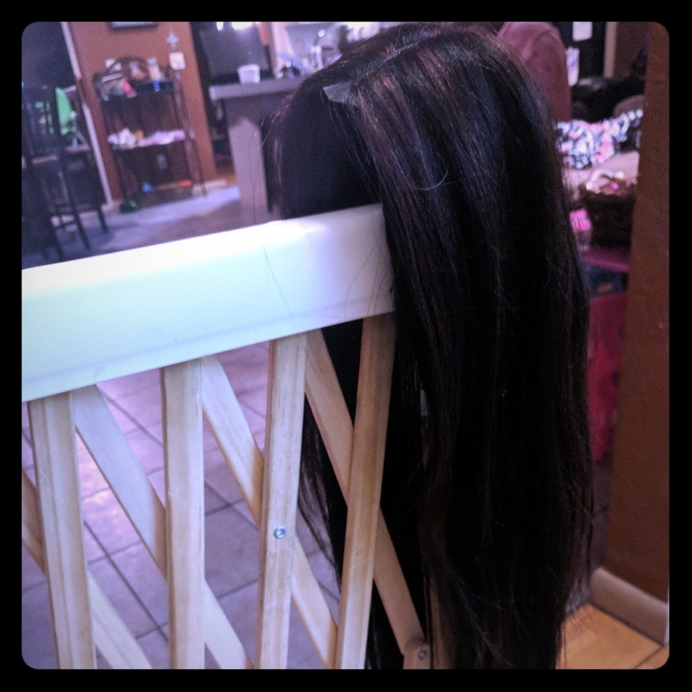 18 inch hand sewed wig